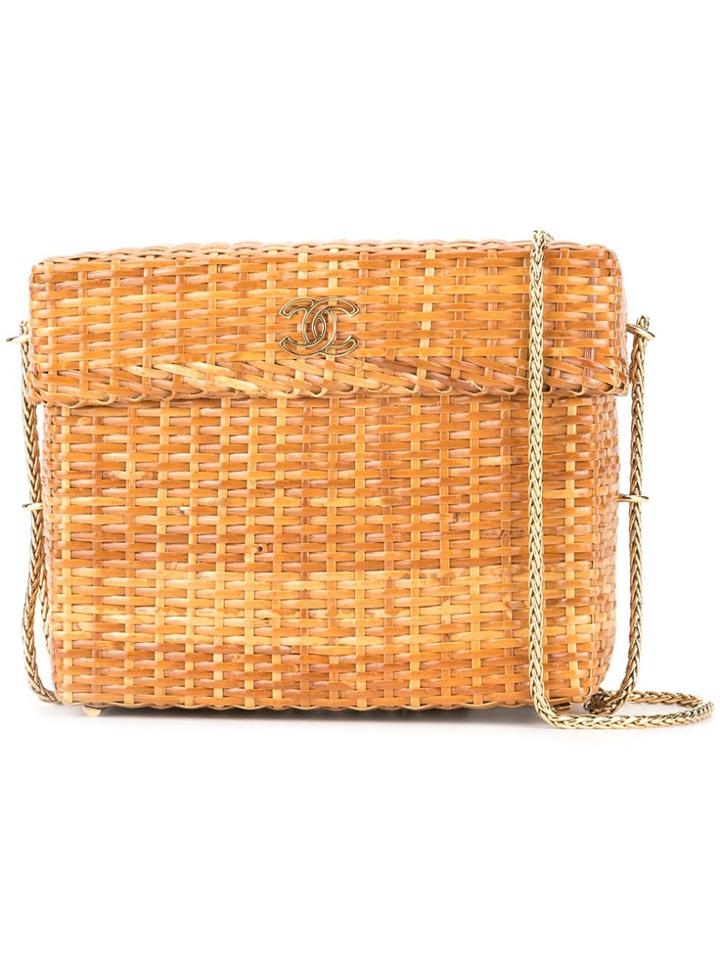 Chanel Vintage Basket Chain Shoulder Strap - Brown