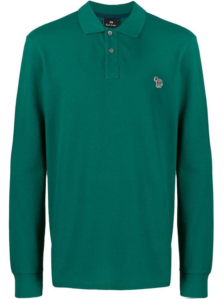 Ps Paul Smith Zebra Patch Polo Shirt - Green