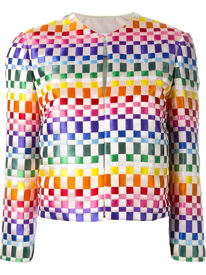 Capucci Woven Ribbon Cropped Jacket