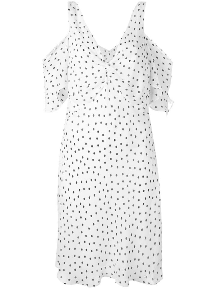 Mcq Alexander Mcqueen - Polka Dot Shift Dress - Women - Polyester - 38, White, Polyester