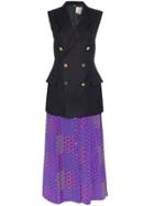 Rentrayage Working Girl Sleeveless Blazer Dress - Multicolour