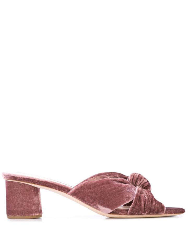 Loeffler Randall Celeste Slide On Sandals - Purple