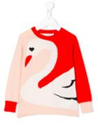 Stella Mccartney Kids - Color Block Sweater - Kids - Cotton/wool - 4 Yrs, Red