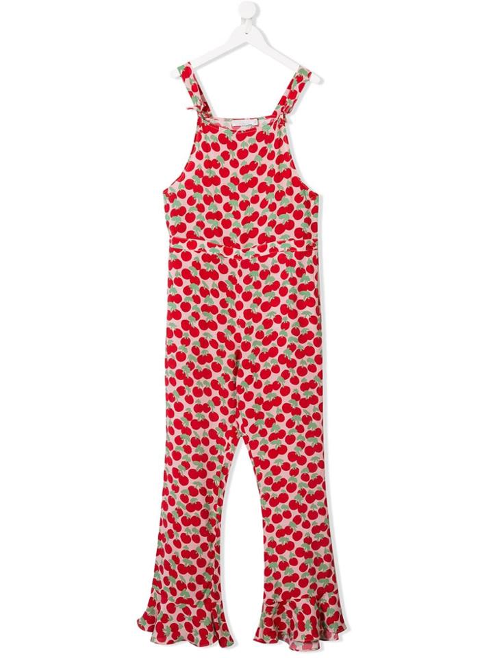 Stella Mccartney Kids Teen Cherry Print Jumpsuit - Pink