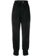 No Ka' Oi High Waisted Casual Track Pants - Black