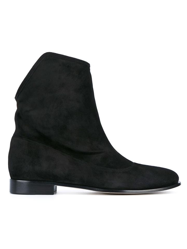 Jimmy Choo Mina Cowboy Boots, Women's, Size: 40.5, Black, Leather/suede/rubber
