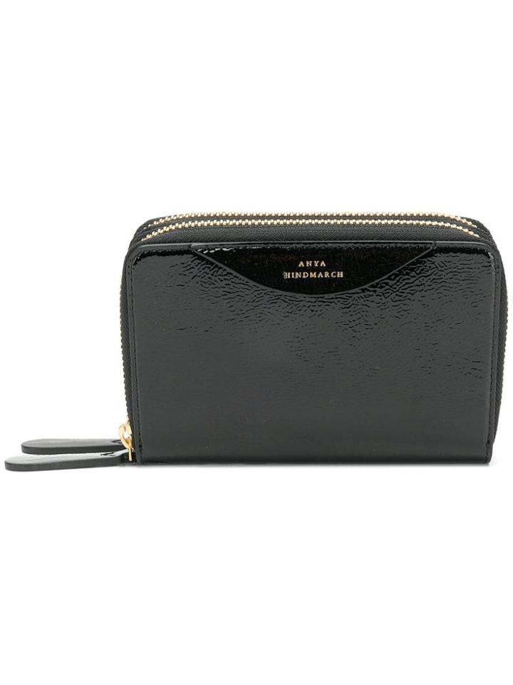 Anya Hindmarch Stack Double Wallet In Black Circus With Naplak