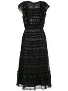 Nk Collection Midi Silk Dress - Black