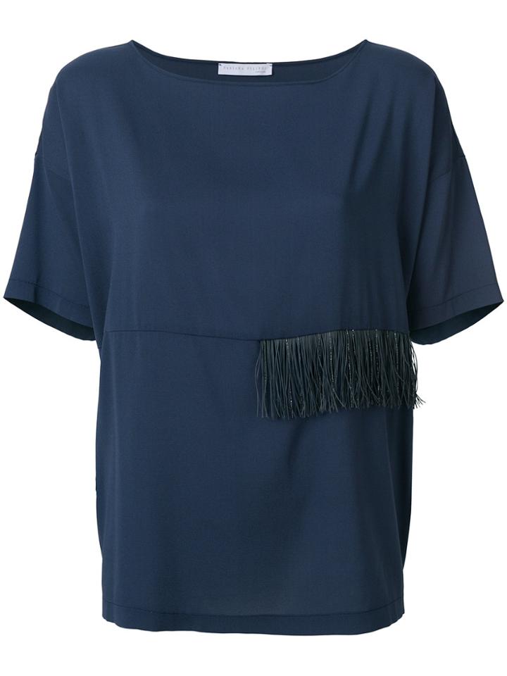 Fabiana Filippi Fringed Blouse - Blue