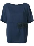 Fabiana Filippi Fringed Blouse - Blue