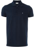 Saint Laurent Logo Embroidered Polo Shirt