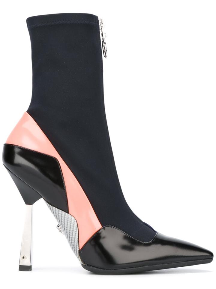 Versace Layered Effect Runway Boots