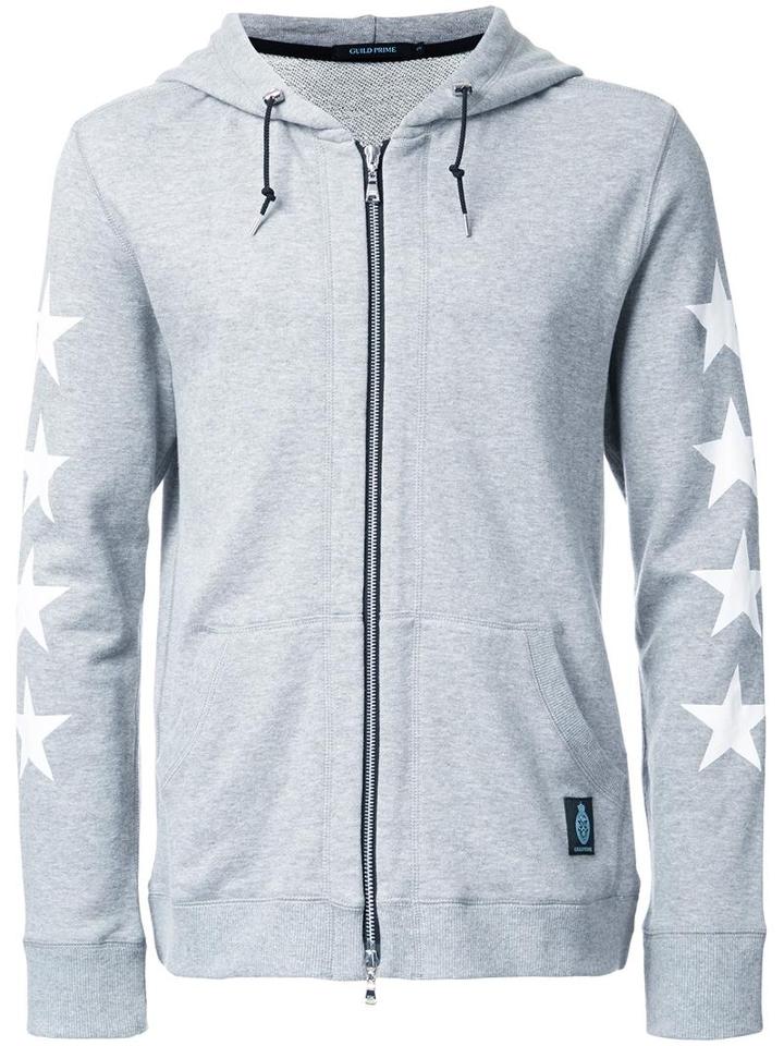 Guild Prime 'bang Bang Bang' Hooded Jacket, Men's, Size: 1, Grey, Cotton