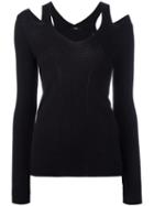 Diesel V-neck Jumper, Women's, Size: Xs, Black, Wool/acrylic/polyester/nylon