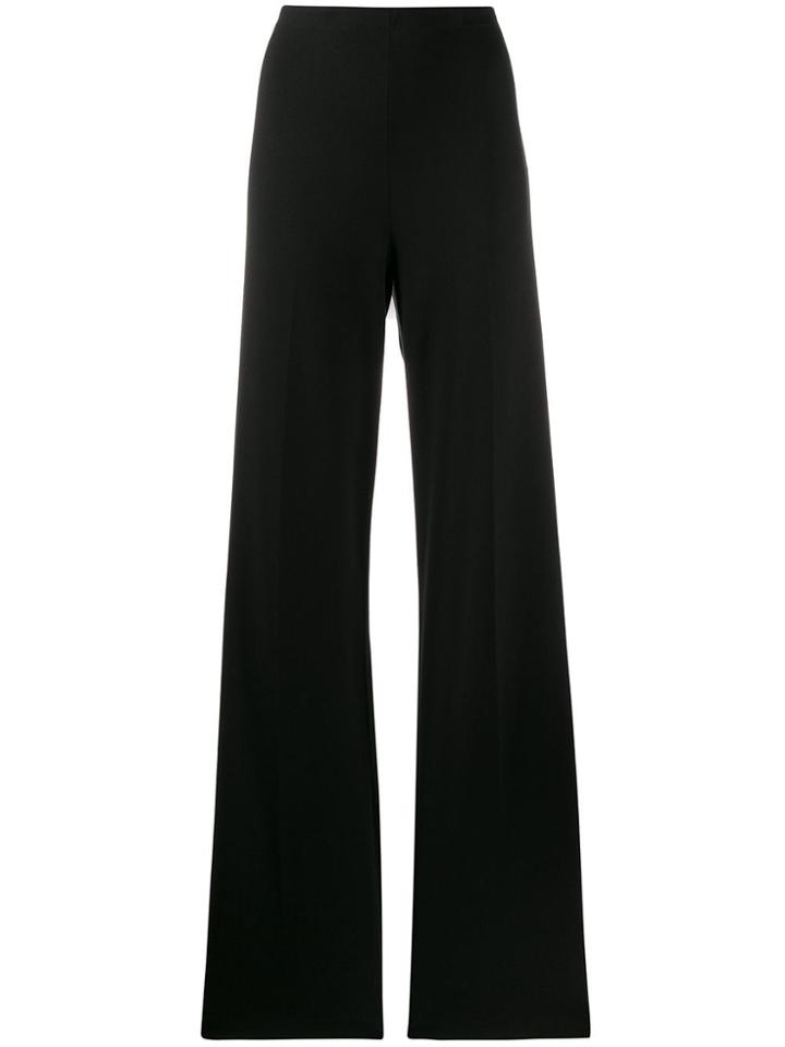 Semicouture Wide-leg Flared Trousers - Black