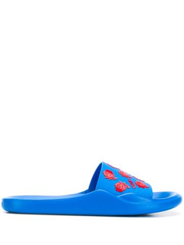 Kenzo Rose Sliders - Blue