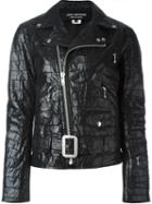 Junya Watanabe Comme Des Garçons Crocodile Effect Biker Jacket