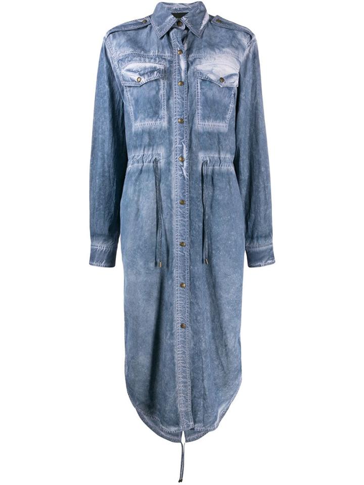 Mr & Mrs Italy Cured Shirt Dress - Blue