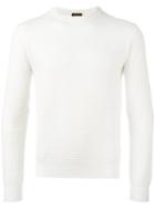 Tod's Interlaced Knitting Jumper, Size: Xl, White, Merino/silk