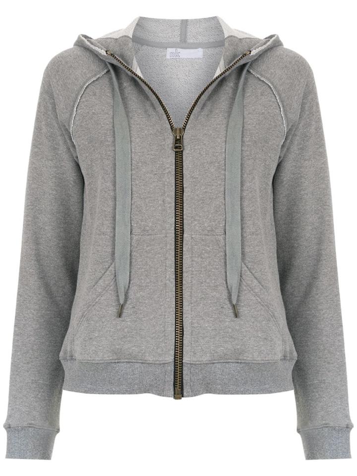 Nk Zipped Hoodie - Grey