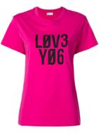 Red Valentino Love T-shirt - Pink & Purple