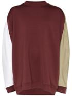 Y/project Winged Stripe Sweatshirt - Red