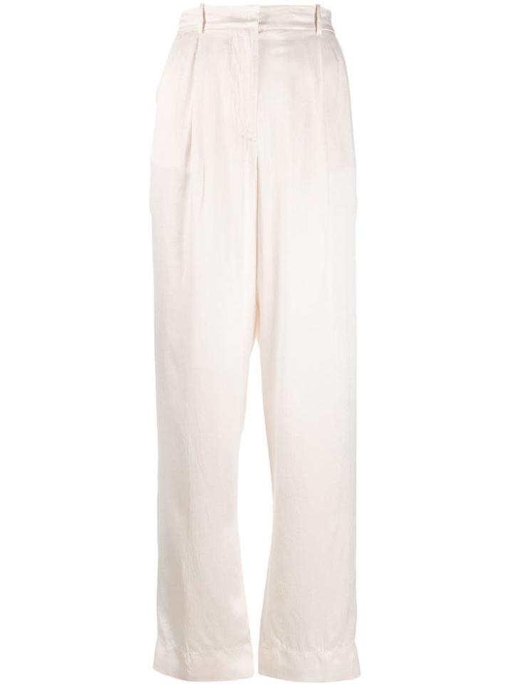 Forte Forte High-waisted Trousers - Neutrals