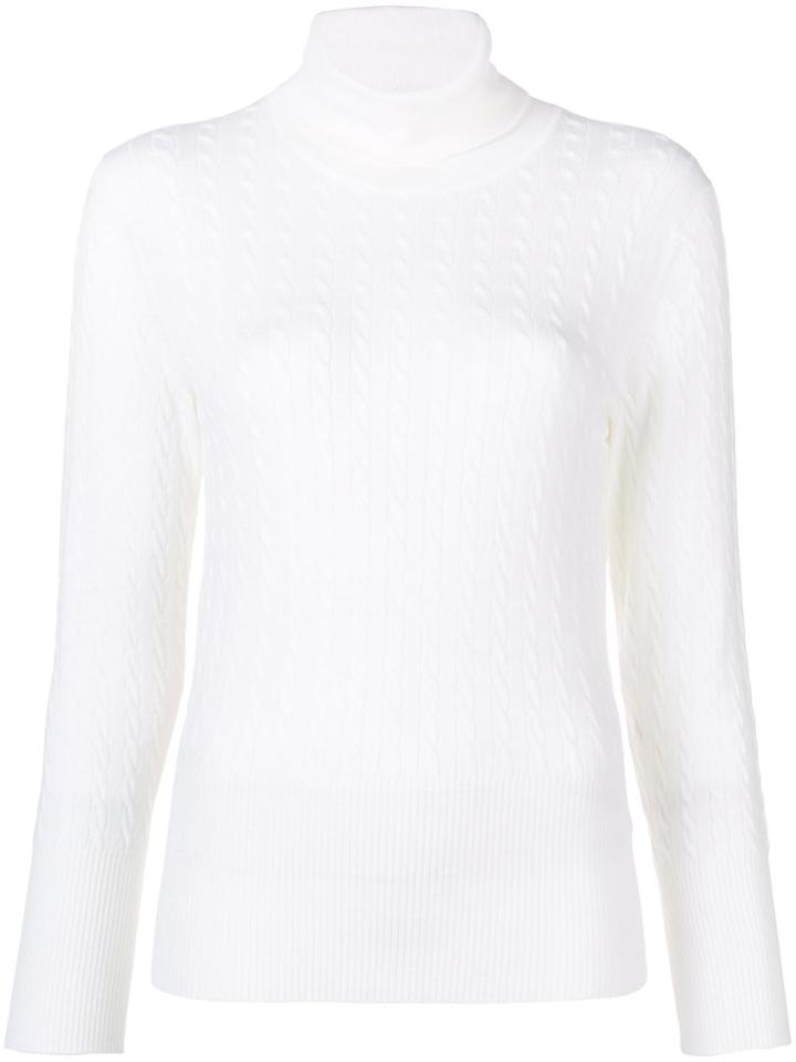 Thom Browne Cable Knit Sweater - White