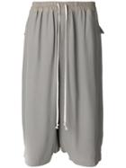 Rick Owens - Rick's Shorts - Women - Cotton/acetate/viscose - 42, Grey, Cotton/acetate/viscose