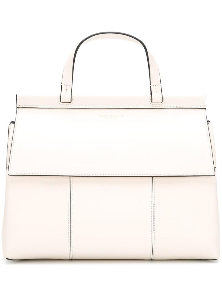 Tory Burch Lined Shoulder Bag, Women's, White, Leather