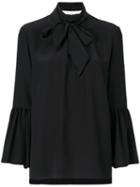 Fendi - Bell-shaped Blouse - Women - Silk - 44, Black, Silk