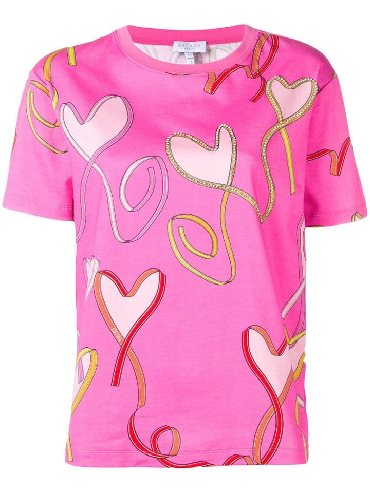 Escada Sport Graphic Print T-shirt - Pink