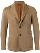 Barena Patch Pocket Blazer, Men's, Size: 46, Brown, Linen/flax/cotton