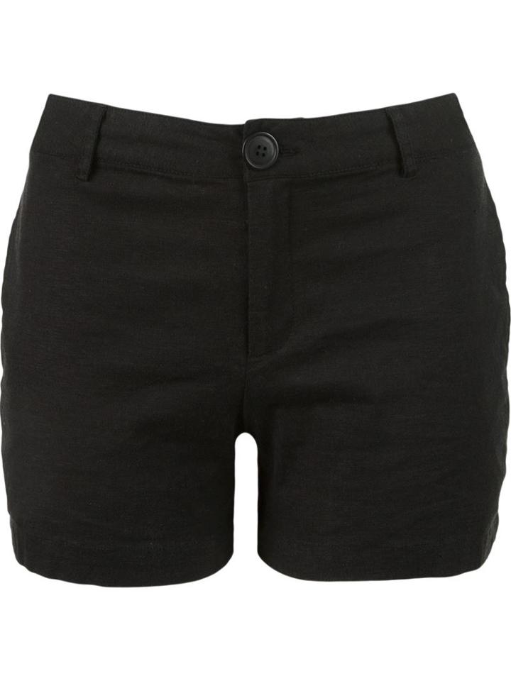 Uma Raquel Davidowicz Boto Shorts, Women's, Size: 40, Black, Linen/flax/spandex/elastane/viscose