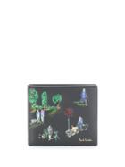 Paul Smith Garden Scene Bi-fold Wallet - Black