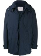 Woolrich Giubbotto Hooded Mac - Blue