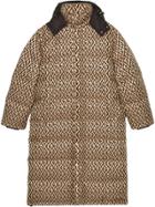 Gucci Graphic Print Padded Jacket - Brown