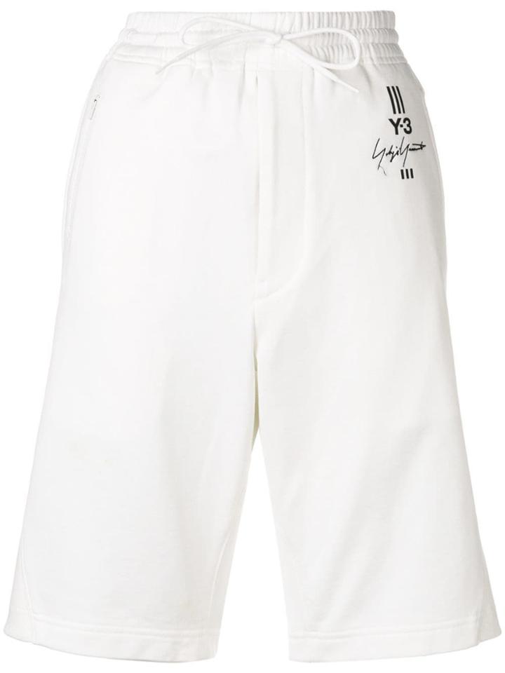 Y-3 Sweat Shorts - White