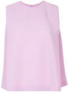 Le Ciel Bleu Asymmetric Tank Top - Pink & Purple