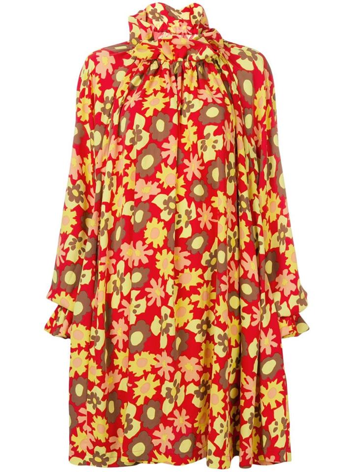 Mm6 Maison Margiela Oversized Dress - Red