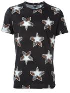 Just Cavalli Star Print T-shirt, Men's, Size: Medium, Black, Cotton