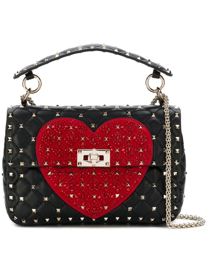 Valentino Valentino Garavani Heart Rockstud Spike Crossbody Bag -