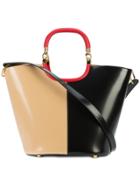 Marni Dual Toned Tote Bag - Black