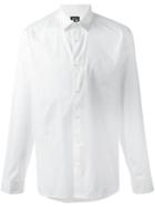 Kenzo Cutaway Collar Shirt, Men's, Size: 44, White, Cotton