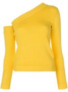 Miahatami Asymmetric Style Sweater - Yellow
