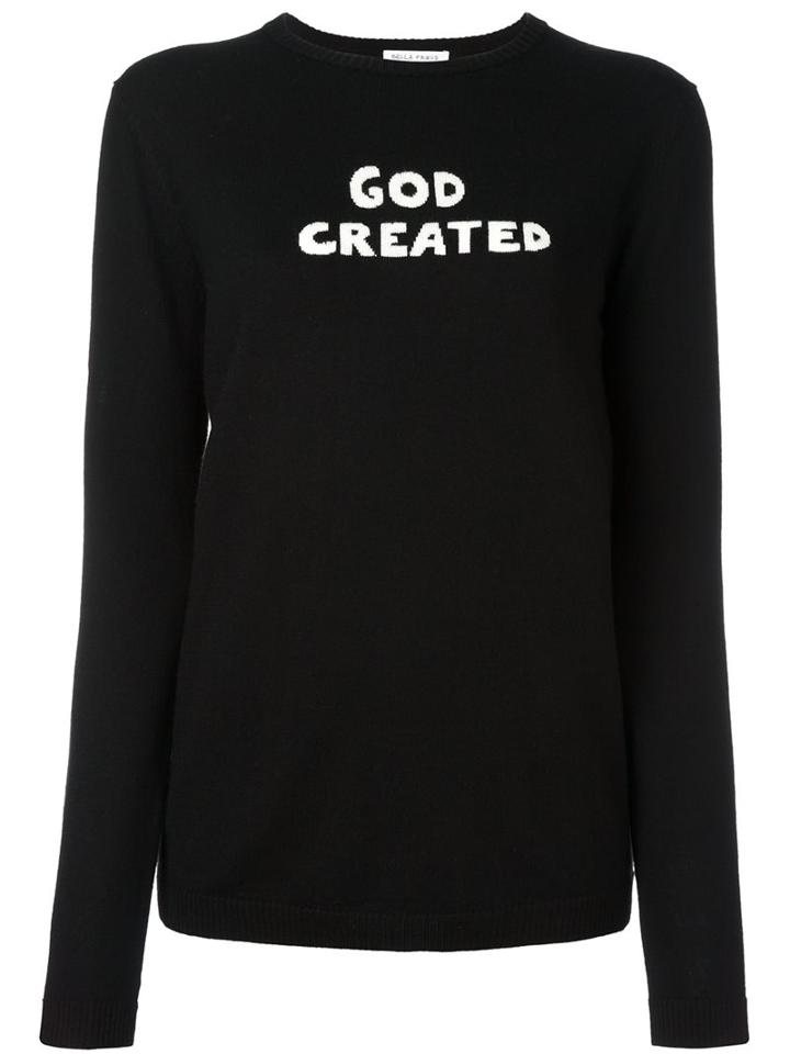 Bella Freud '(and) God Created' Jumper, Women's, Size: Medium, Black, Wool
