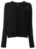 Marc Jacobs Sequin Ballerina Patch Cardigan, Women's, Size: Xs, Black, Cashmere