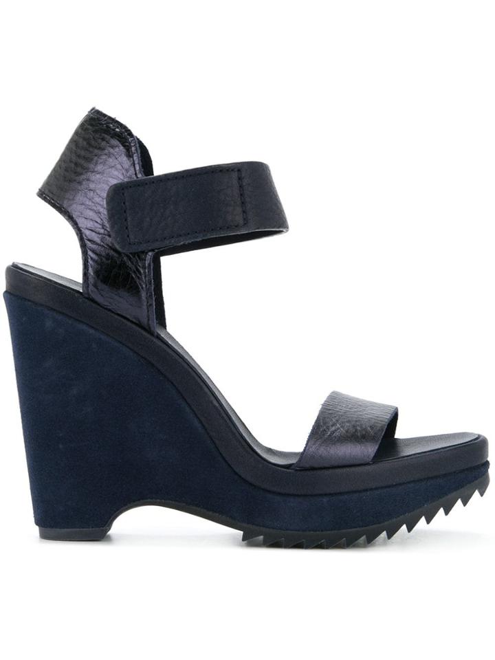 Pedro Garcia Vida Wedge Sandals - Blue