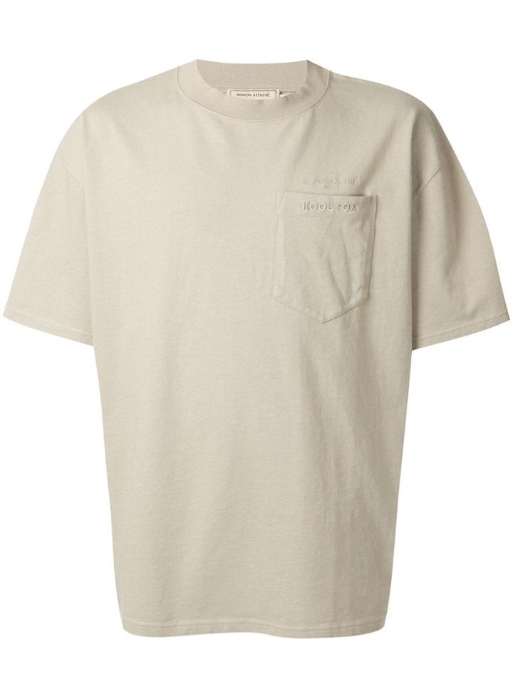 Maison Kitsuné Kool Fox Plain T-shirt - Neutrals