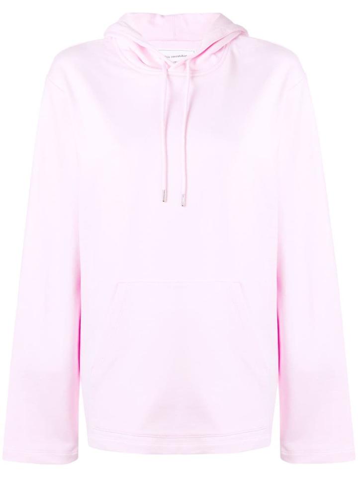 Helmut Lang More Poetry Is Needed Hoodie - Pink & Purple